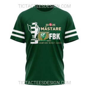 2025 Mastare Champion Hockey League Farjestad BK T-Shirt