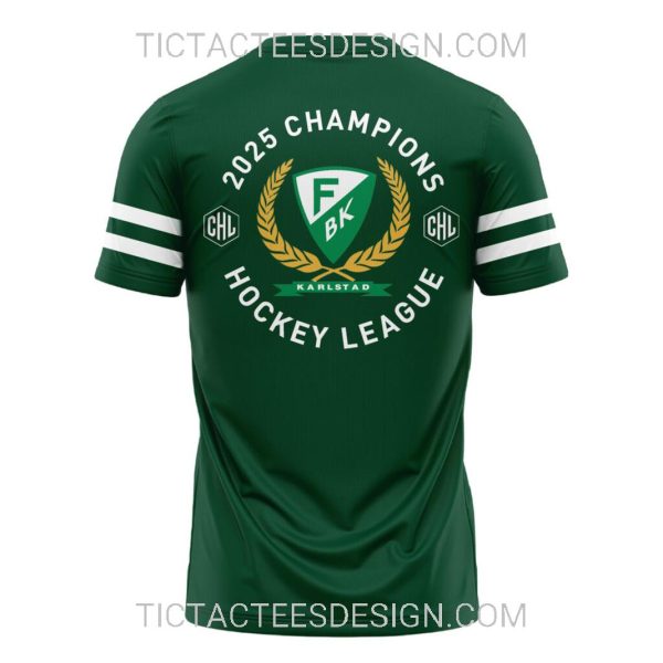 2025 Mastare Champion Hockey League Farjestad BK T-Shirt