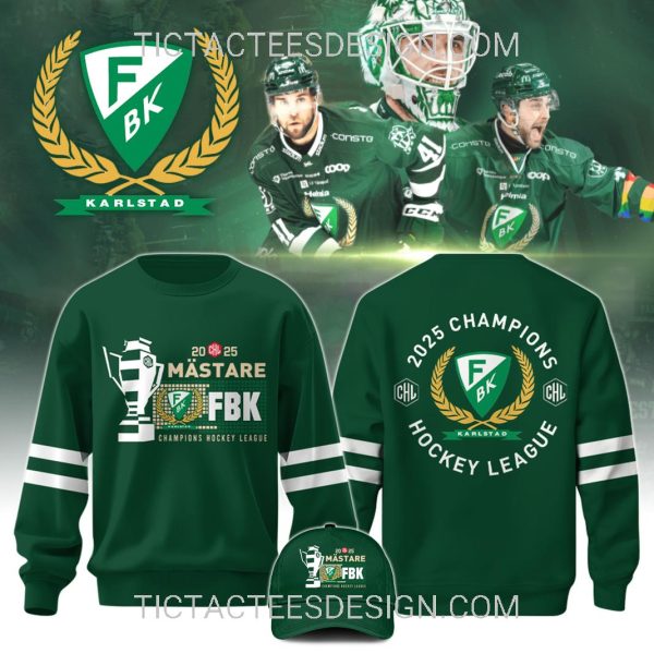 2025 Mastare Champion Hockey League Farjestad BK T-Shirt