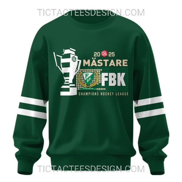 2025 Mastare Champion Hockey League Farjestad BK T-Shirt