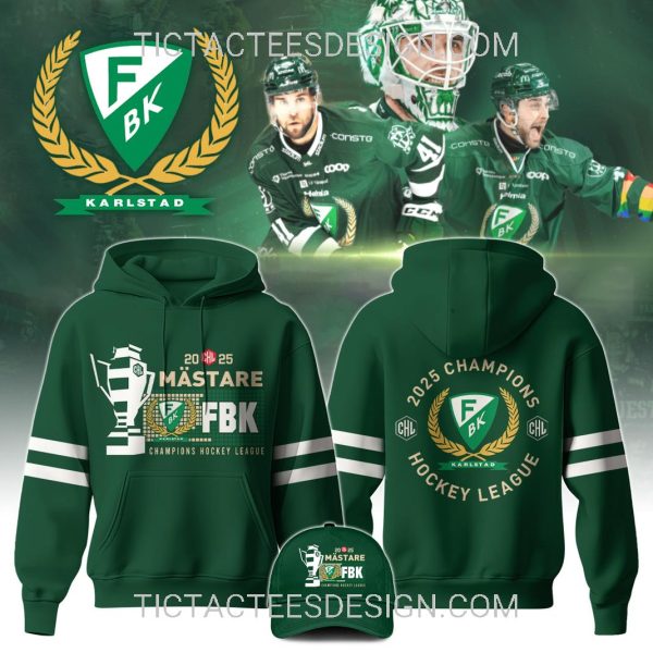 2025 Mastare Champion Hockey League Farjestad BK T-Shirt