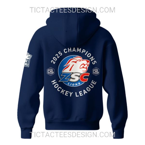 2025 Schweizer Meister Champions Hockey League ZSC Lions T-Shirt