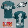 2025 Super Bowl LIX Champions Philadelphia Eagles T-Shirt – White