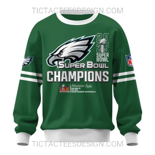 2X Super Bowl LIX Champions ’17 ’25 Philadelphia Eagles Hoodie