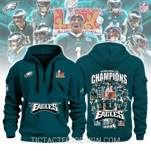 Philadelphia Eagles Super Bowl LIX Champions Shield Tie-Dye T-Shirt