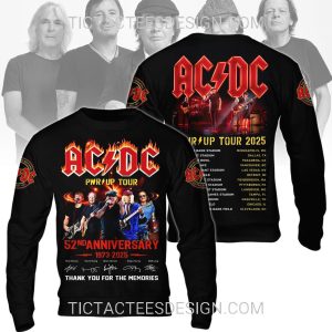 AC/DC PWR Up Tour 2025 3D Shirt