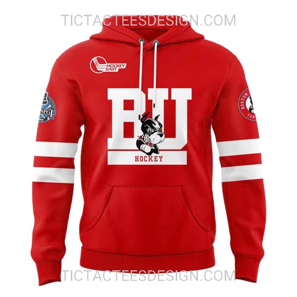 BU Men’s Hockey 2025 Beanpot MVP Champions Hoodie