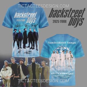 Backstreet Boys Into the Millennium Sphere 2025 Tour 3D Shirt