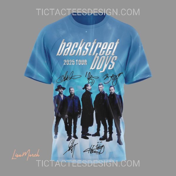 Backstreet Boys Into the Millennium Sphere 2025 Tour 3D Shirt