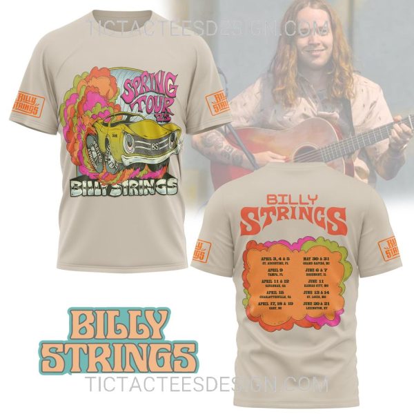 Billy Strings Spring Tour 2025 3D Shirt