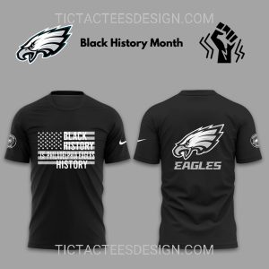 Black History Is Philadelphia Eagles History T-Shirt