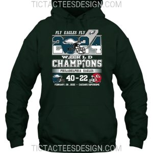 2024 World Champions Philadelphia Eagles 40 – 22 Kansas City Chiefs February, 09, 2025 T-Shirt