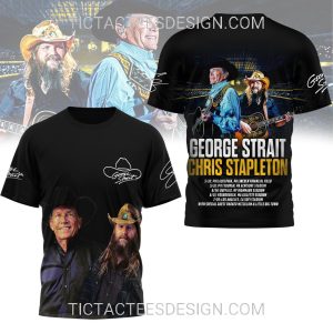 George Strait & Chris Stapleton Extend Run of Stadium Shows 2025 3D Shirt