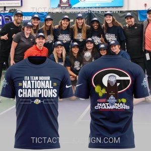 Georgia Bulldogs ITA Team Indoor 2025 National Champions T-Shirt