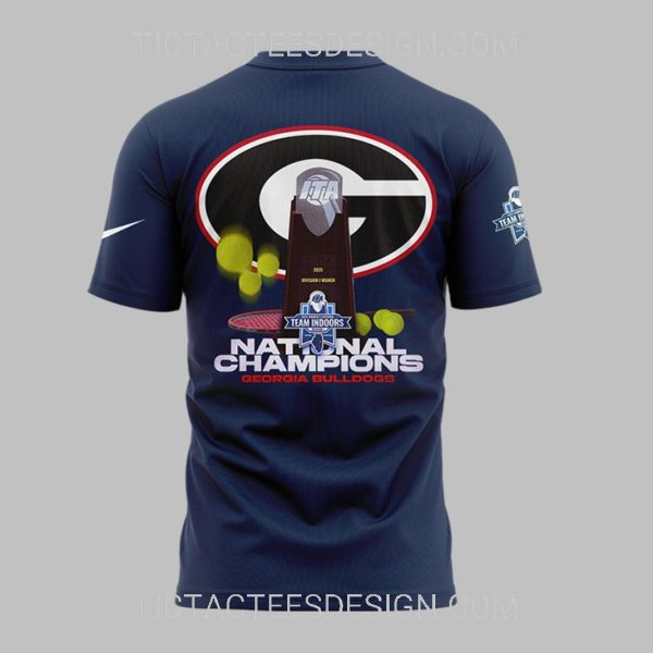 Georgia Bulldogs ITA Team Indoor 2025 National Champions T-Shirt