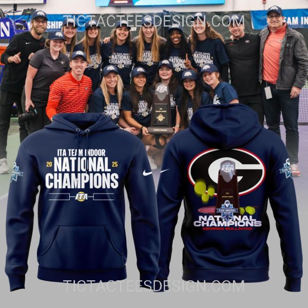 Georgia Bulldogs ITA Team Indoor 2025 National Champions T-Shirt