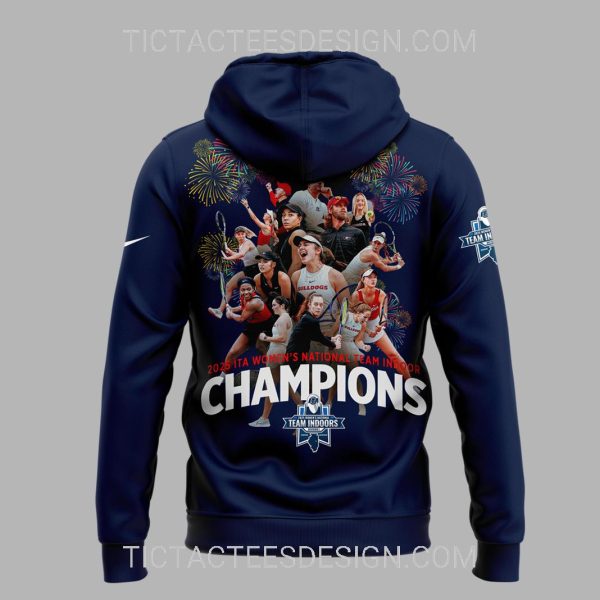 Georgia Bulldogs Women’s Tennis NCAA 2025 ITA Champions Hoodie