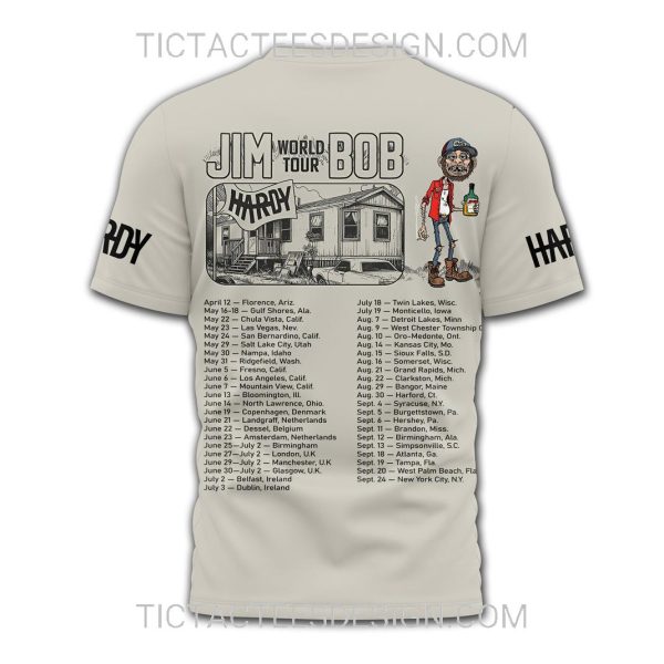 Hardy Jim Bob World Tour 2025 3D Shirt