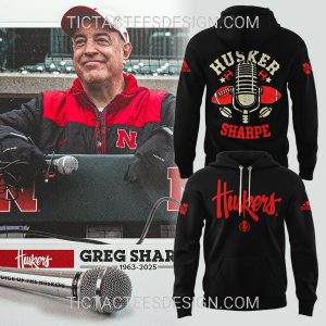 Honoring The Legend Greg Sharpe Voice of the Huskers Hoodie