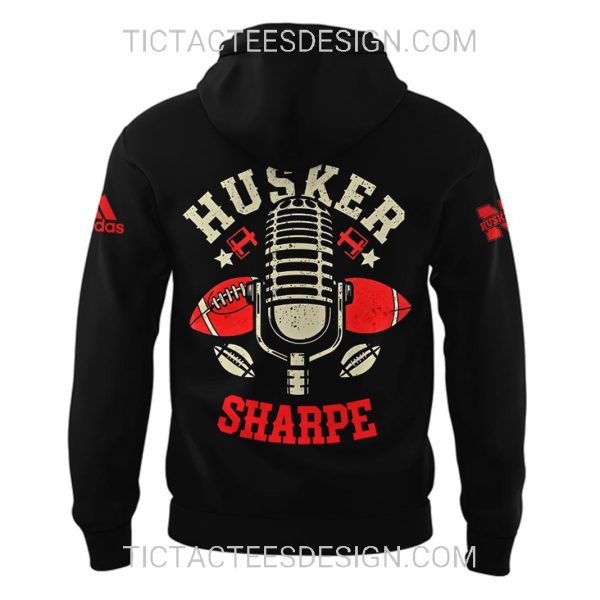 Honoring The Legend Greg Sharpe Voice of the Huskers Hoodie