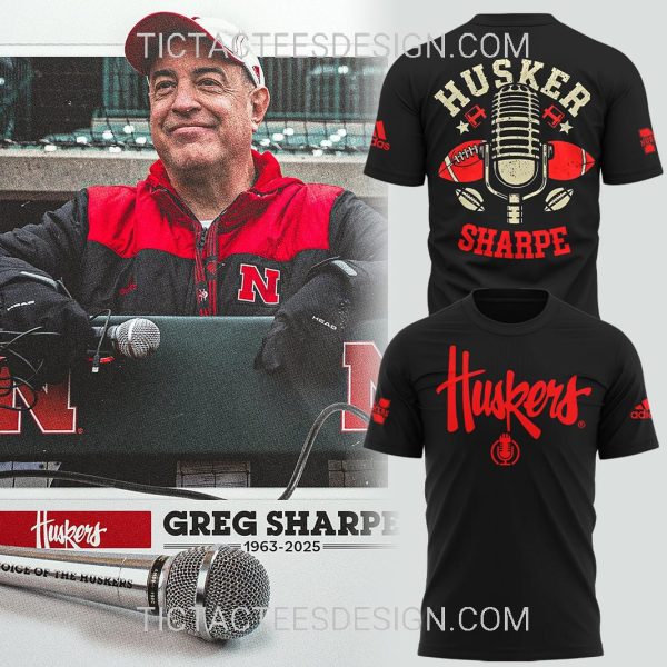 Honoring The Legend Greg Sharpe Voice of the Huskers Hoodie