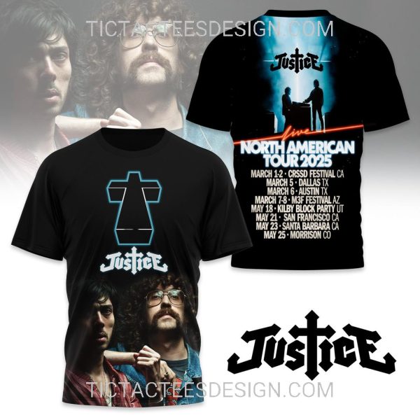 Justice North American Tour 2025 3D Shirt