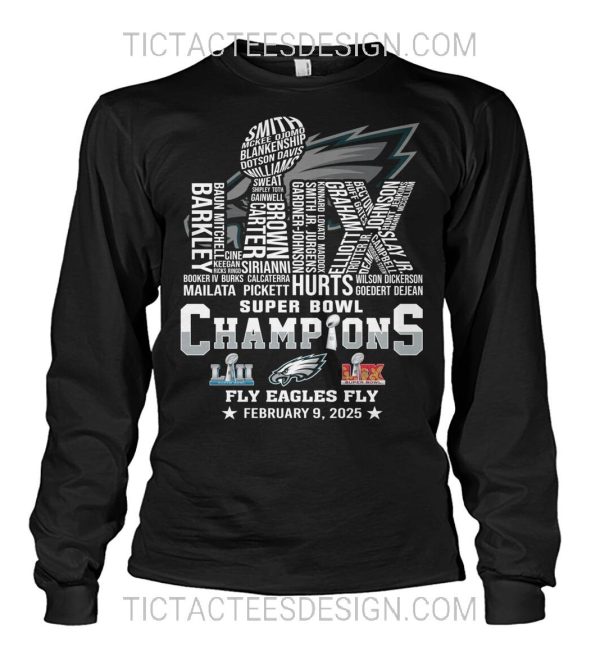 LIX Super Bowl Champions Fly Eagles Fly T-Shirt