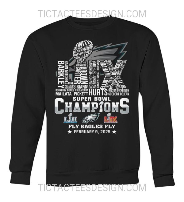 LIX Super Bowl Champions Fly Eagles Fly T-Shirt