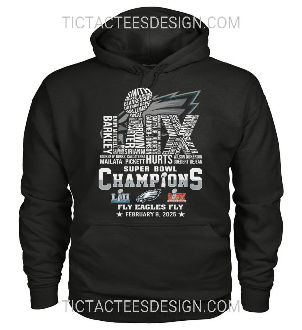 LIX Super Bowl Champions Fly Eagles Fly T-Shirt