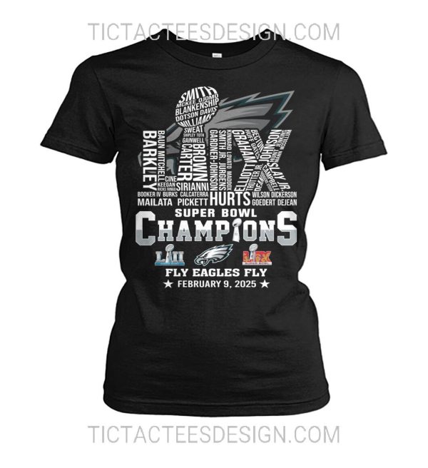 LIX Super Bowl Champions Fly Eagles Fly T-Shirt