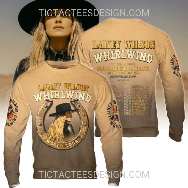 Lainey Wilson Whirlwind World Tour 2025 3D Shirt