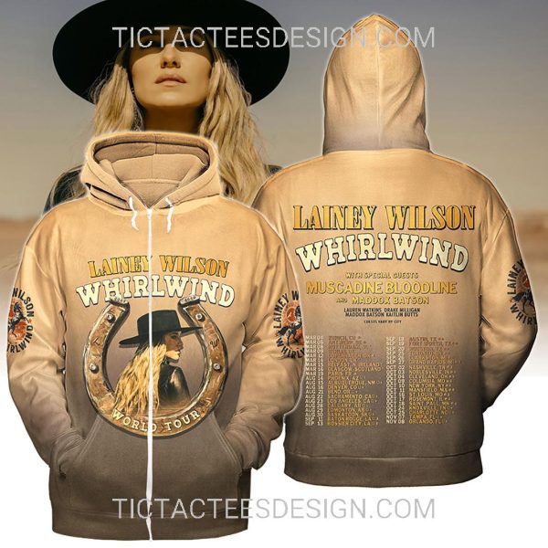 Lainey Wilson Whirlwind World Tour 2025 3D Shirt