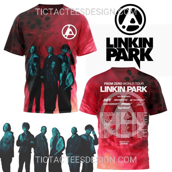 Linkin Park From Zero World Tour 2025 3D Shirt