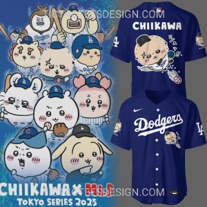 Los Angeles Dodger X Chiikawa 2025 Hoodie – Blue