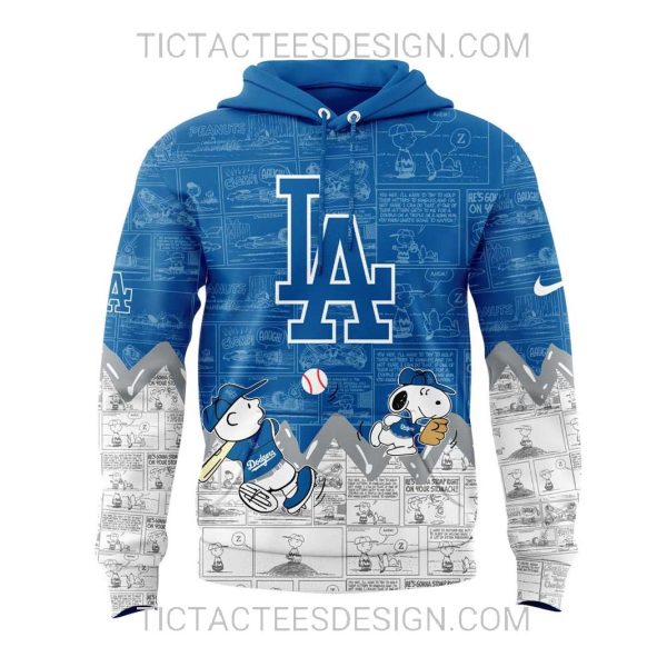 Los Angeles Dodgers 75th Anniversary of Peanuts Hoodie