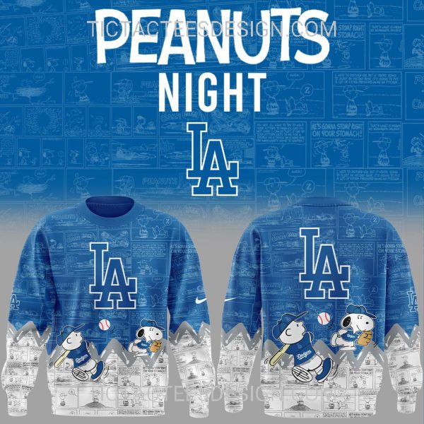 Los Angeles Dodgers 75th Anniversary of Peanuts Hoodie