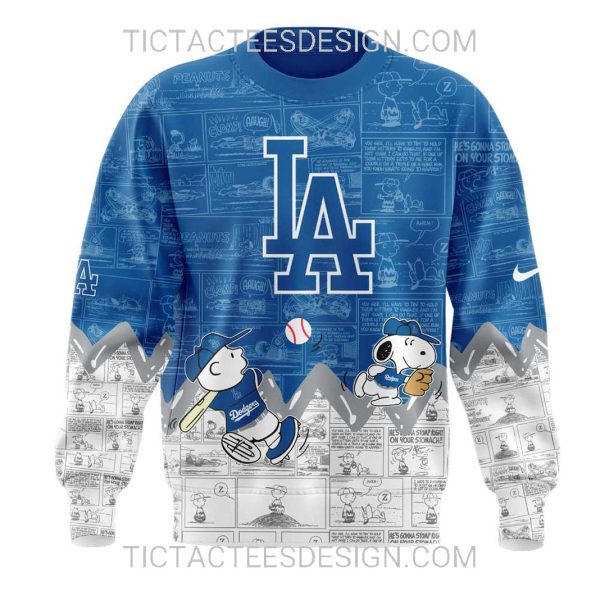 Los Angeles Dodgers 75th Anniversary of Peanuts Hoodie