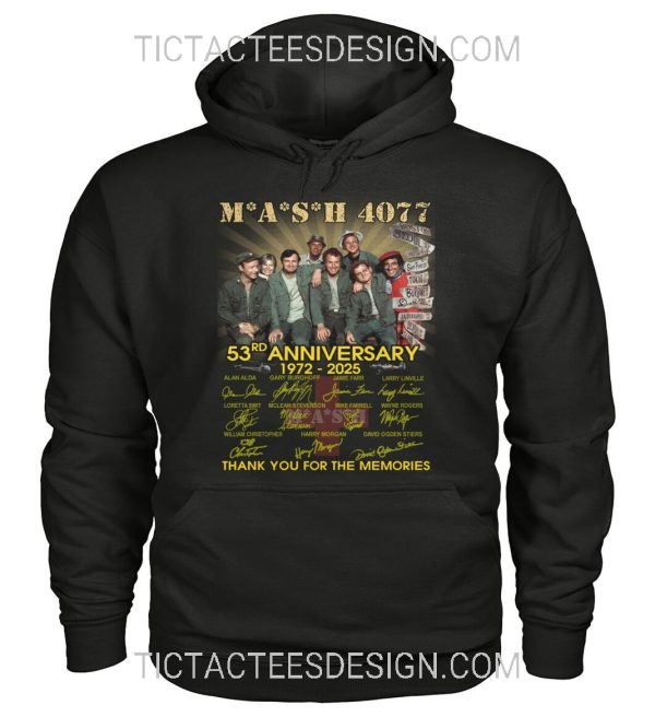 M*A*S*H 4077 53rd Anniversary 1972 – 2025 Thank You For The Memories T-Shirt