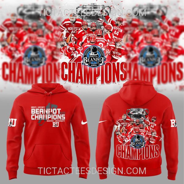 Men’s Hockey Beanpot Champions Boston University Hoodie