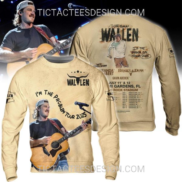 Morgan Wallen I’m The Problem Tour 2025 3D Shirt