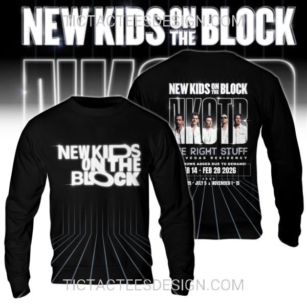 New Kids On The Block The Right Stuff Residency 2025 3D Shirt