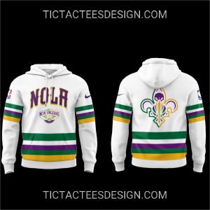 New Orleans Pelicans Mardi Gras 2025 Hoodie