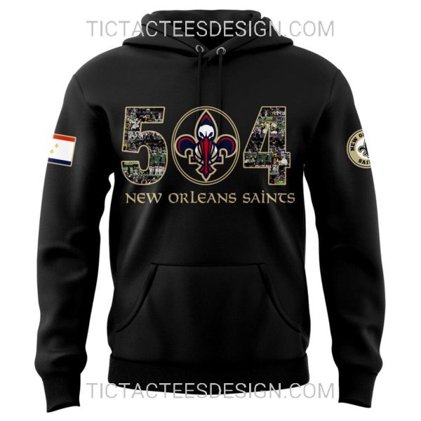 New Orleans Saints 504 Day Hoodie