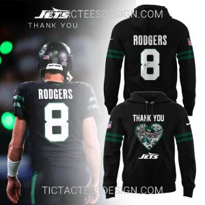 New York Jets Thank You, Rodgers Hoodie