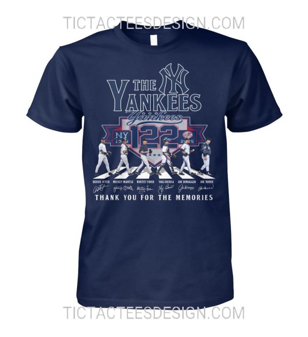 New York Yankees 122nd Anniversary 1903 – 2025 Thank You For The Memories T-Shirt