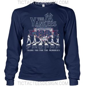 New York Yankees 122nd Anniversary 1903 – 2025 Thank You For The Memories T-Shirt