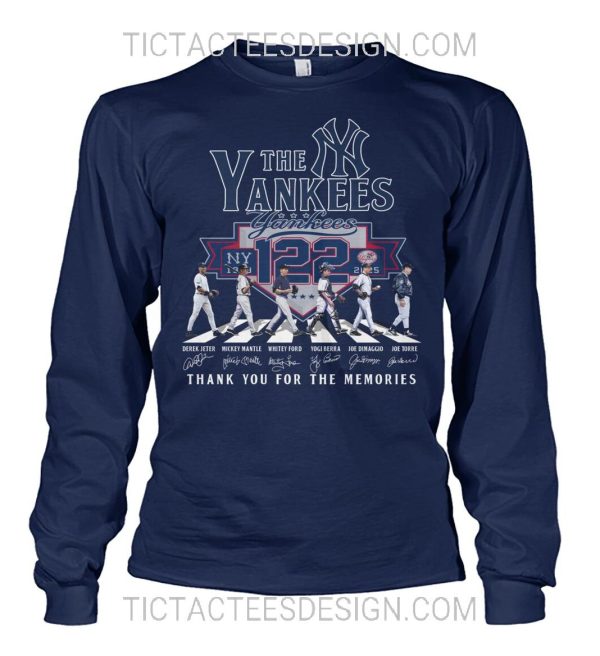 New York Yankees 122nd Anniversary 1903 – 2025 Thank You For The Memories T-Shirt