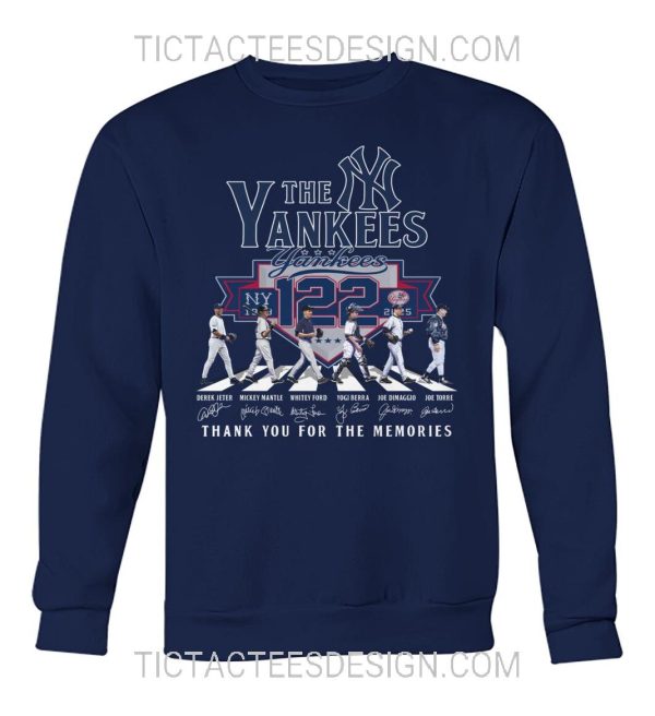 New York Yankees 122nd Anniversary 1903 – 2025 Thank You For The Memories T-Shirt