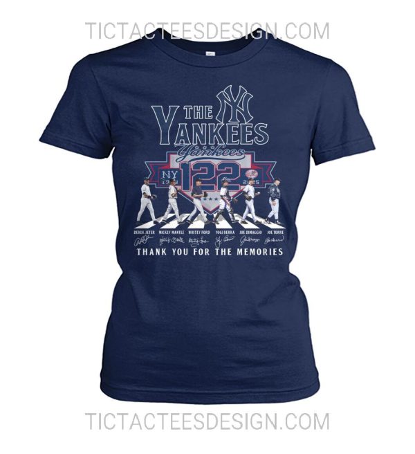 New York Yankees 122nd Anniversary 1903 – 2025 Thank You For The Memories T-Shirt