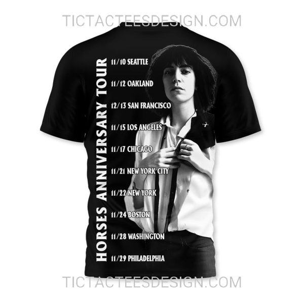 Patti Smith Horses 50th Anniversary Horses Tour 2025 3D Shirt